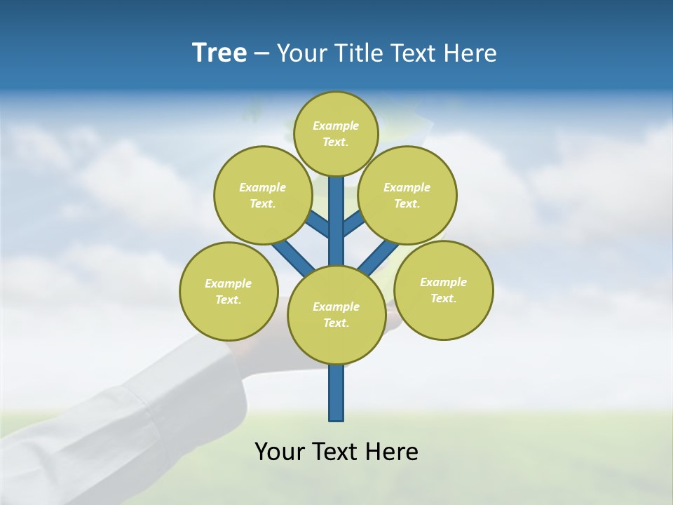 Meadow Hand Concept PowerPoint Template