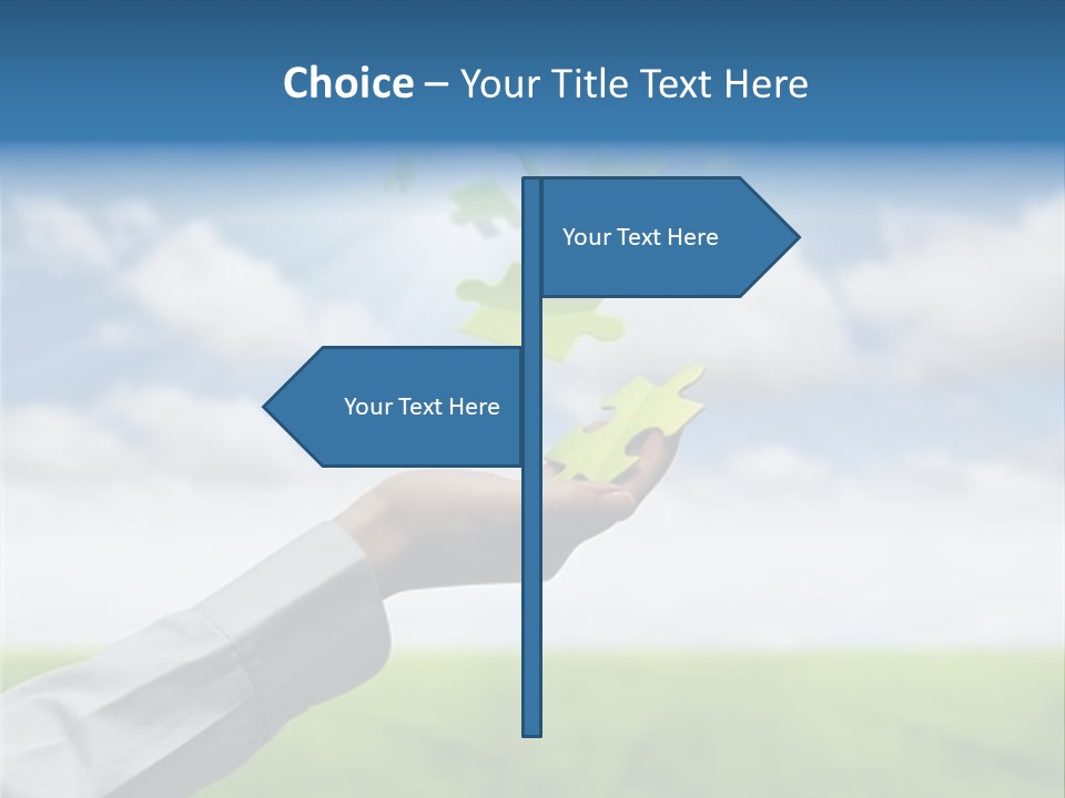 Meadow Hand Concept PowerPoint Template