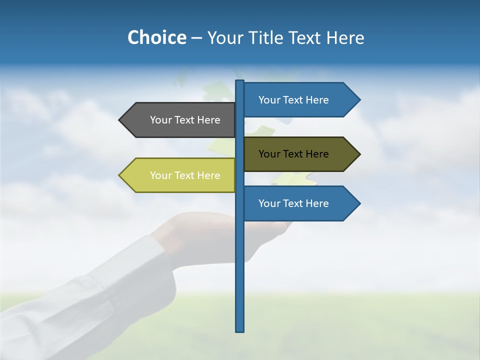 Meadow Hand Concept PowerPoint Template
