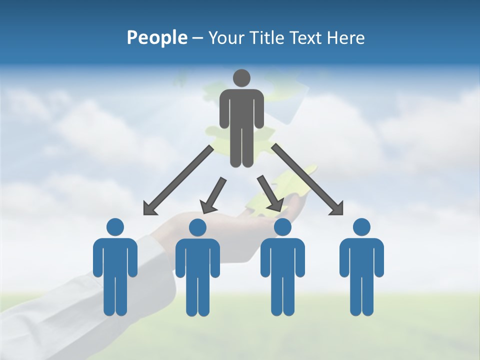 Meadow Hand Concept PowerPoint Template