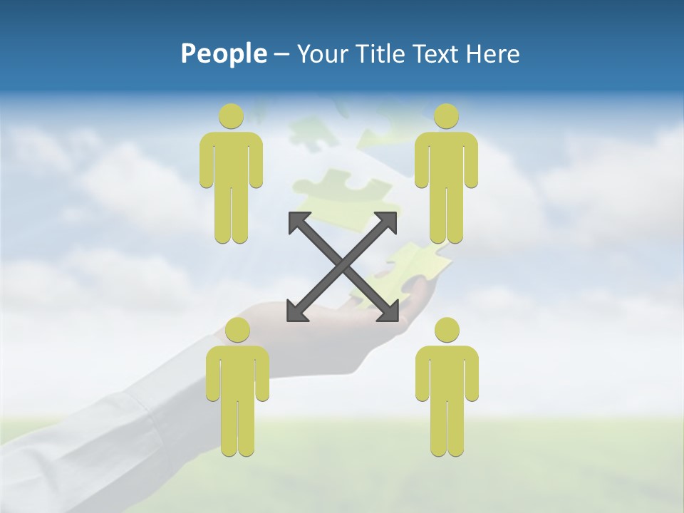 Meadow Hand Concept PowerPoint Template