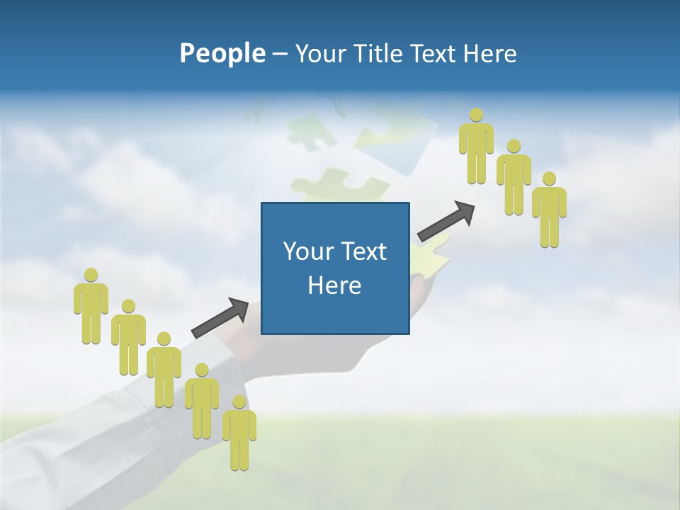 Meadow Hand Concept PowerPoint Template