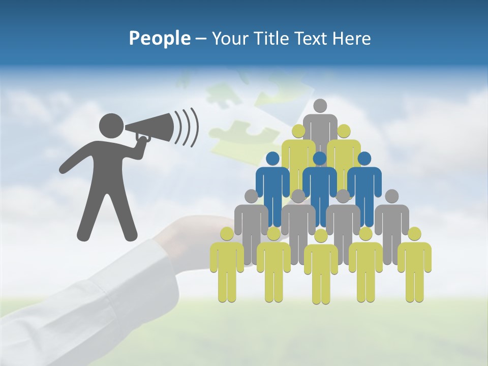 Meadow Hand Concept PowerPoint Template