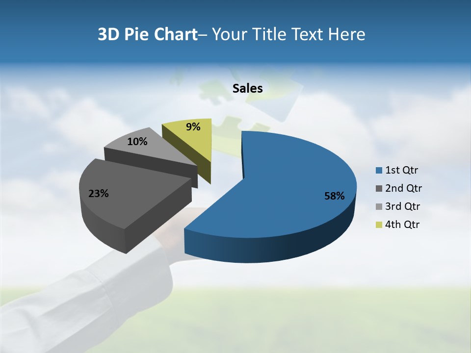 Meadow Hand Concept PowerPoint Template