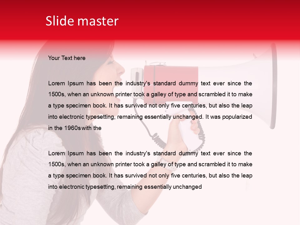 Domineering Isolated Dominant PowerPoint Template