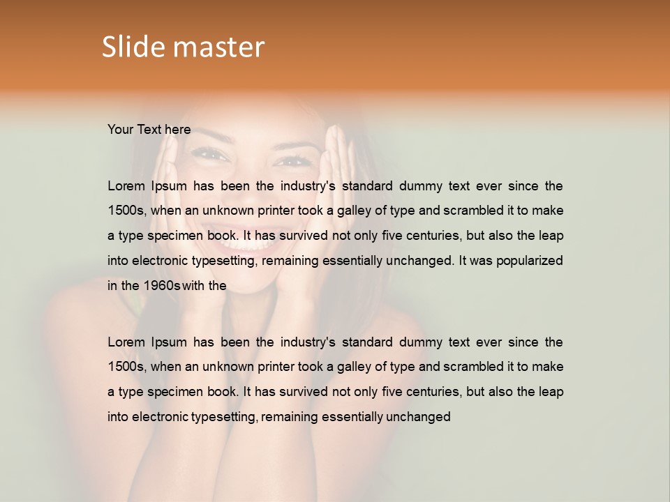 Holding  Girl PowerPoint Template