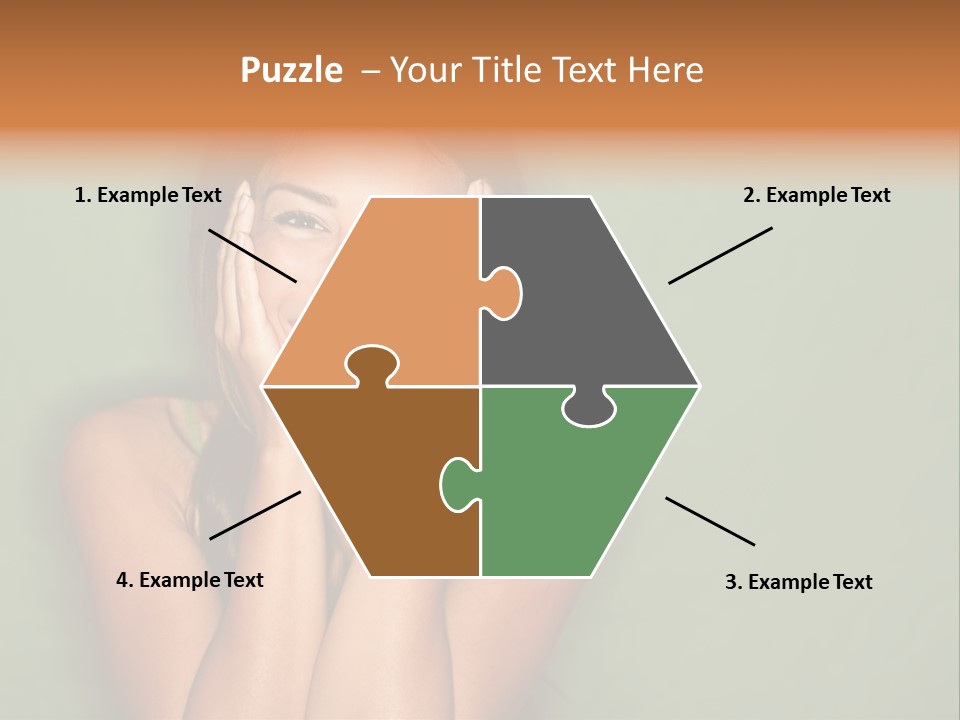 Holding  Girl PowerPoint Template