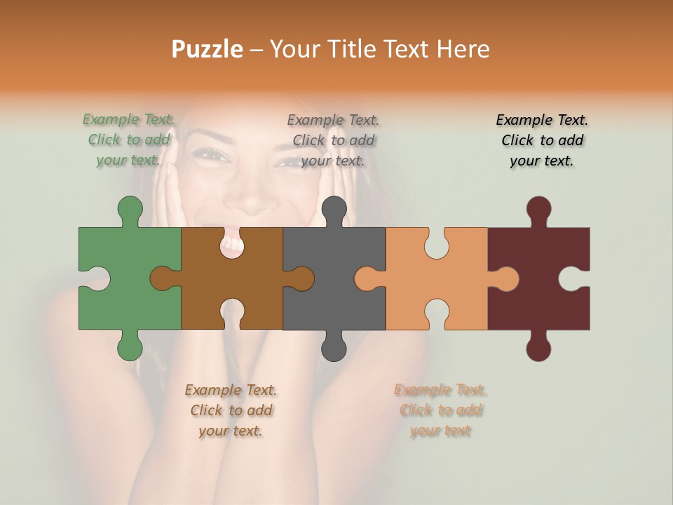 Holding  Girl PowerPoint Template