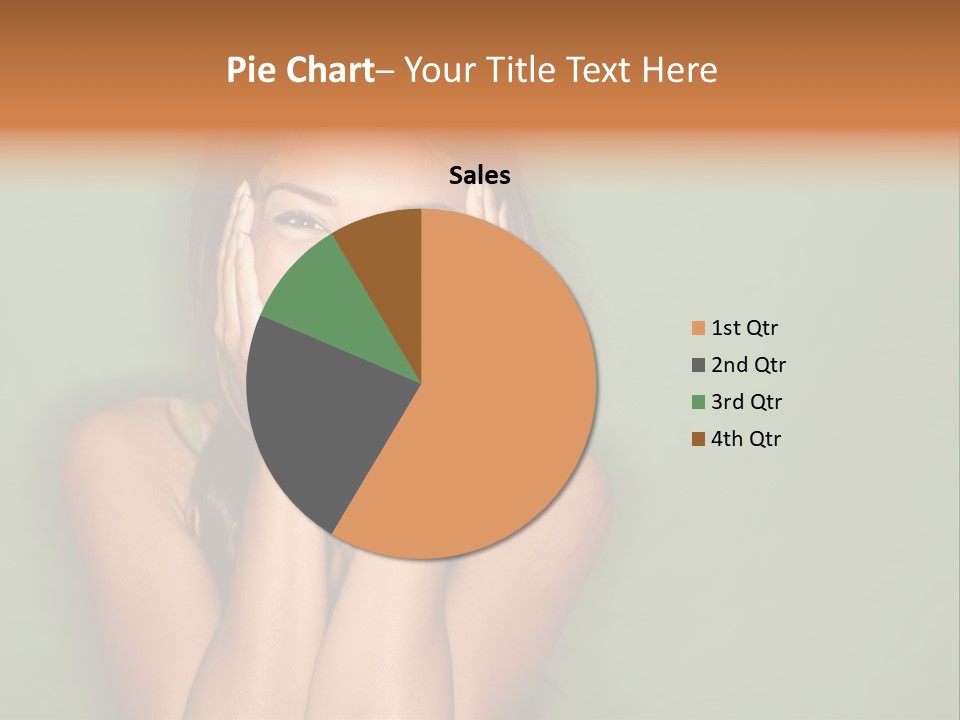 Holding  Girl PowerPoint Template