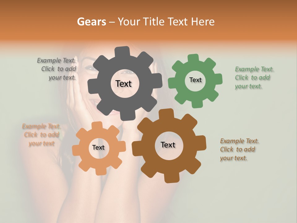 Holding  Girl PowerPoint Template