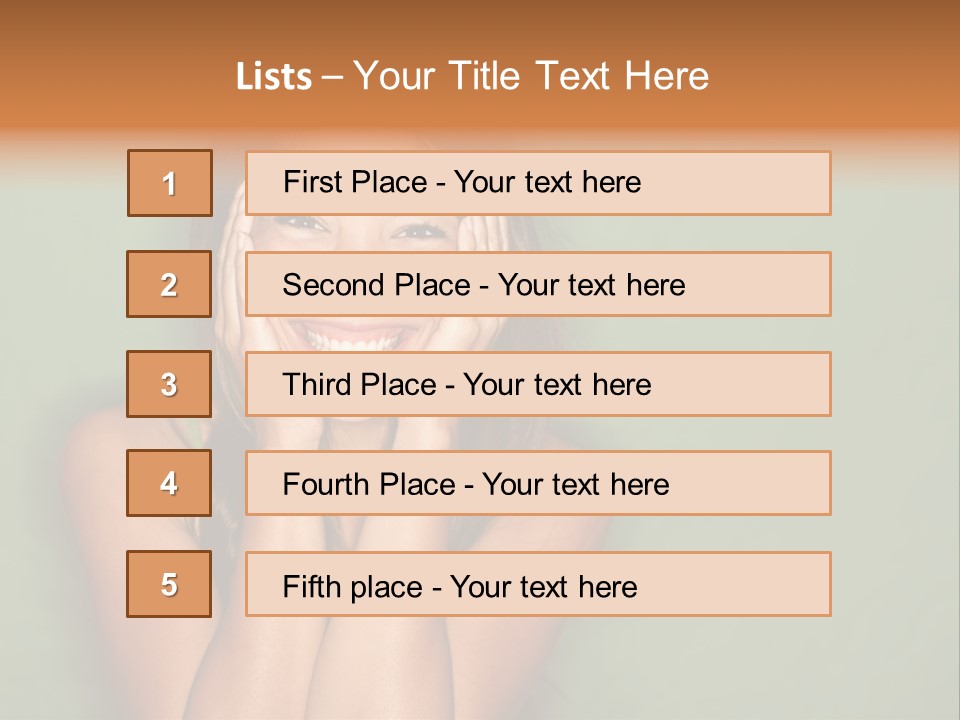 Holding  Girl PowerPoint Template