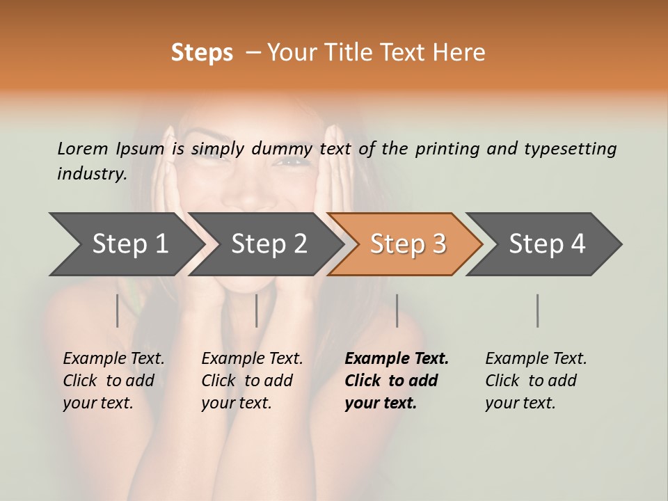 Holding  Girl PowerPoint Template