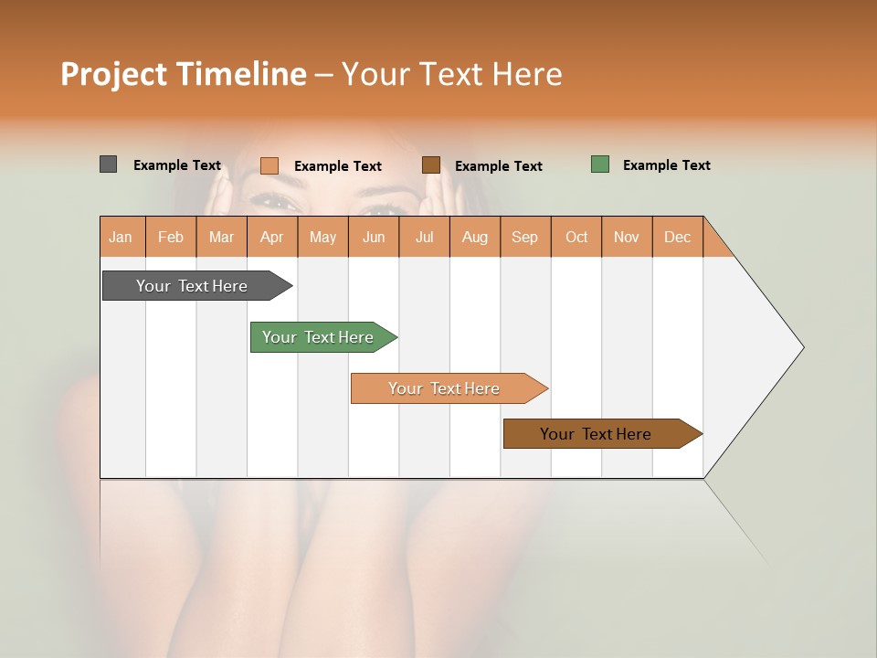 Holding  Girl PowerPoint Template