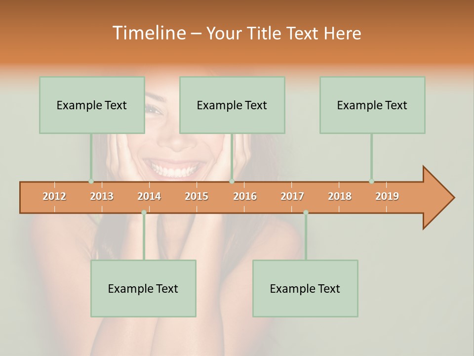 Holding  Girl PowerPoint Template