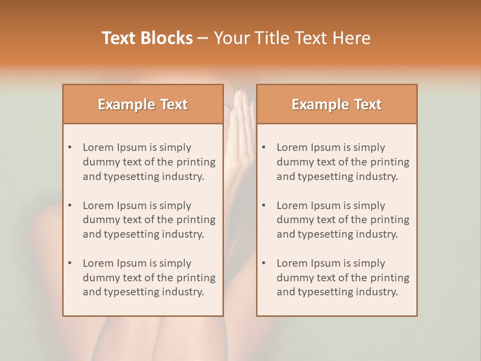 Holding  Girl PowerPoint Template