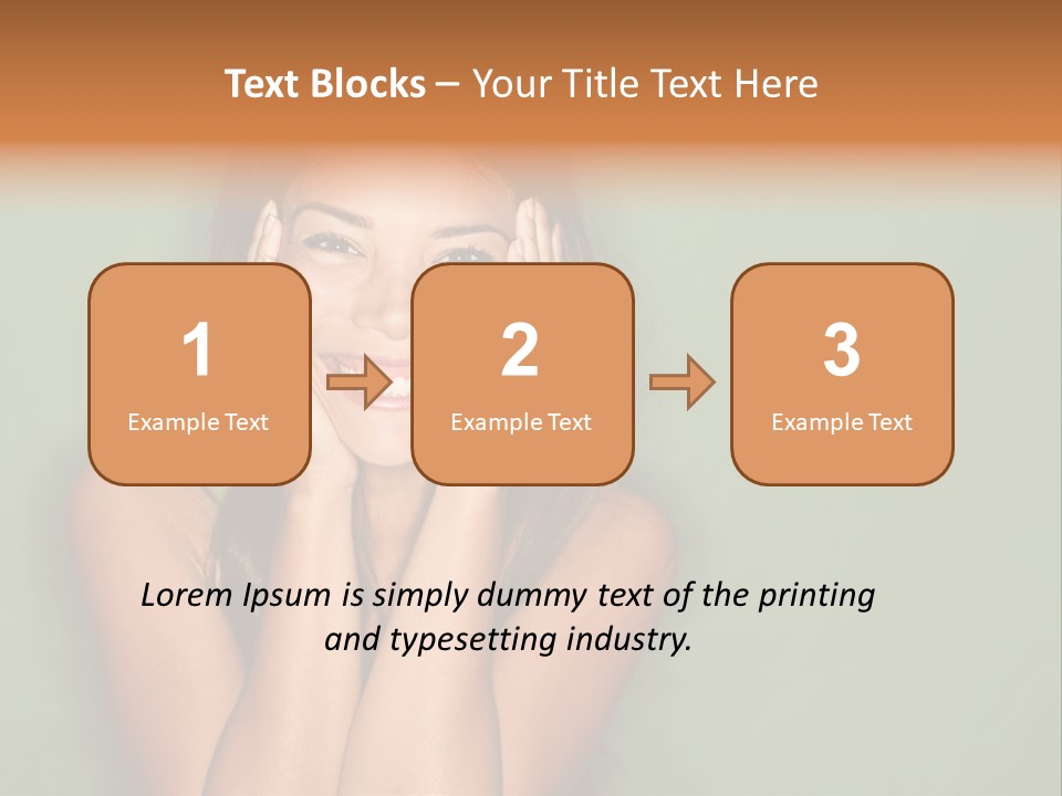 Holding  Girl PowerPoint Template