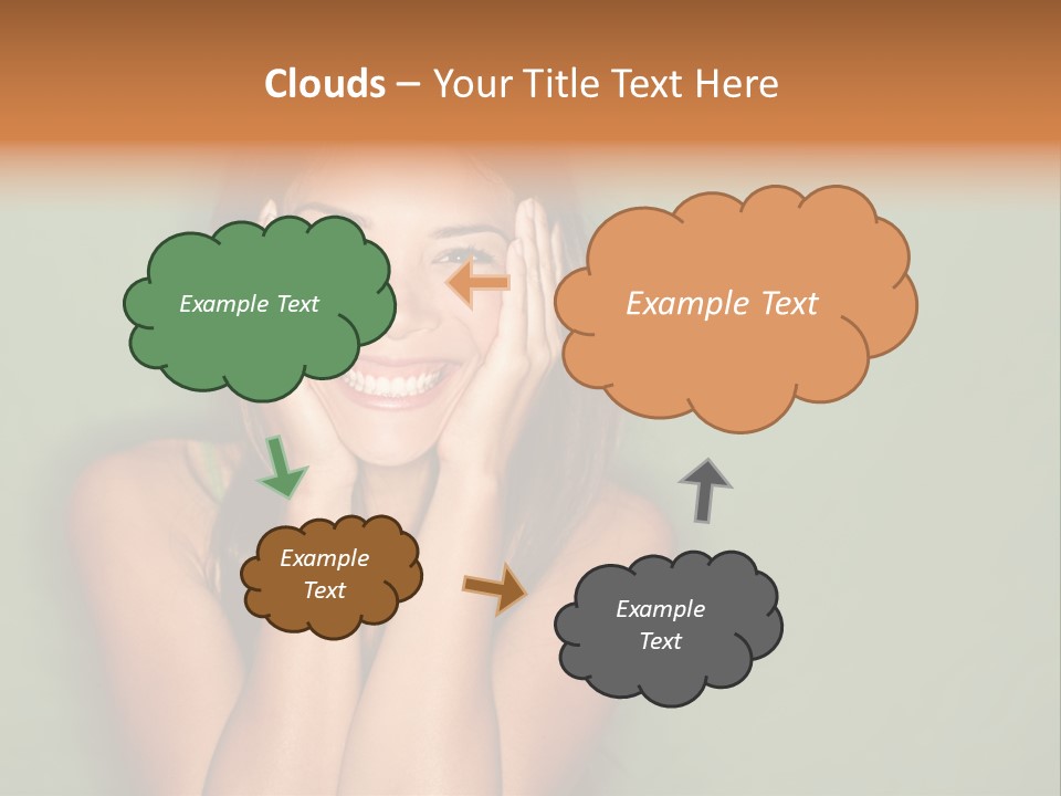 Holding  Girl PowerPoint Template