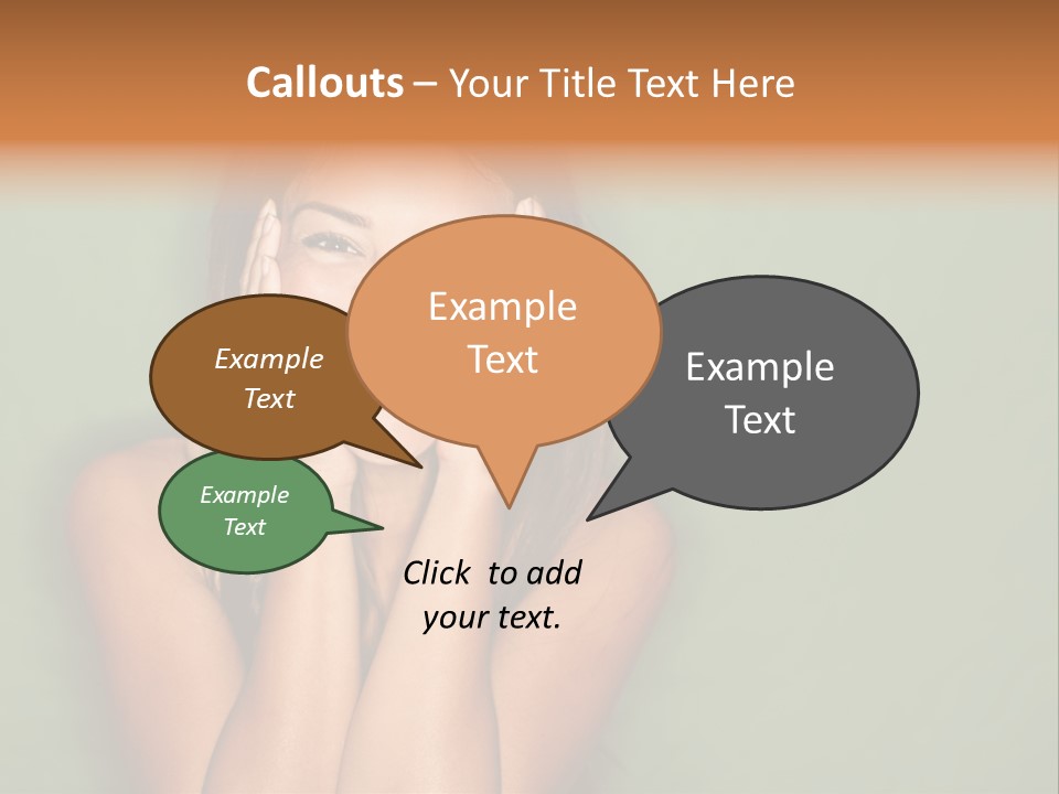 Holding  Girl PowerPoint Template