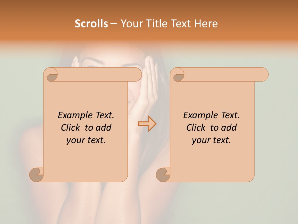 Holding  Girl PowerPoint Template