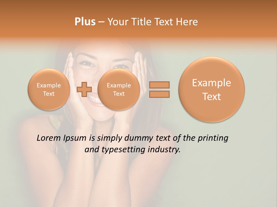 Holding  Girl PowerPoint Template