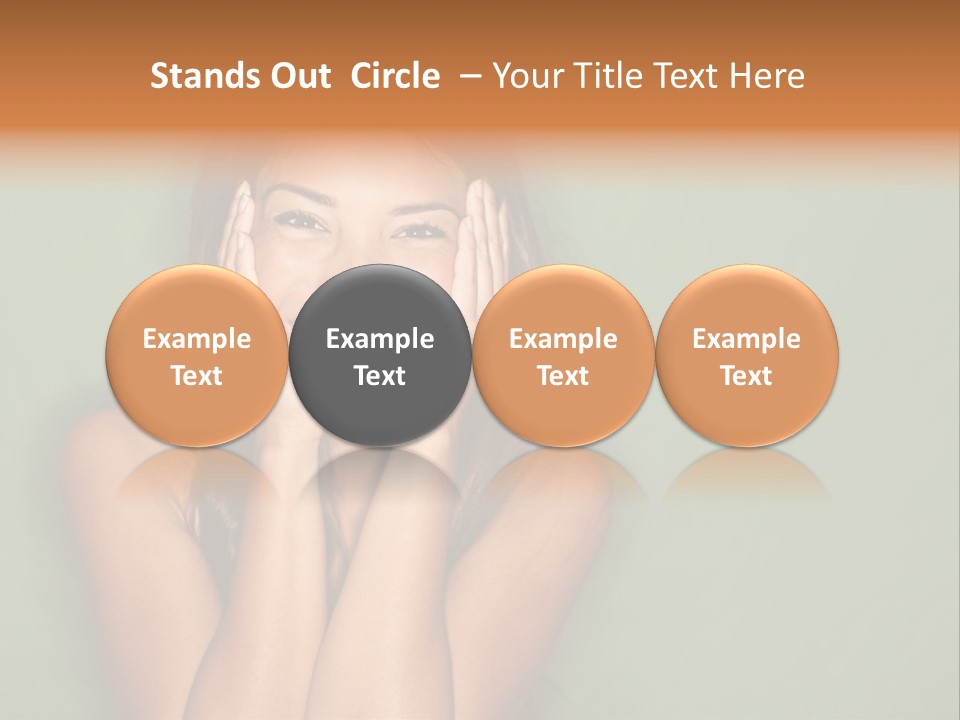 Holding  Girl PowerPoint Template