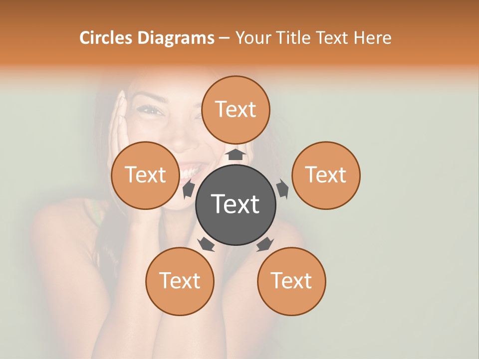 Holding  Girl PowerPoint Template