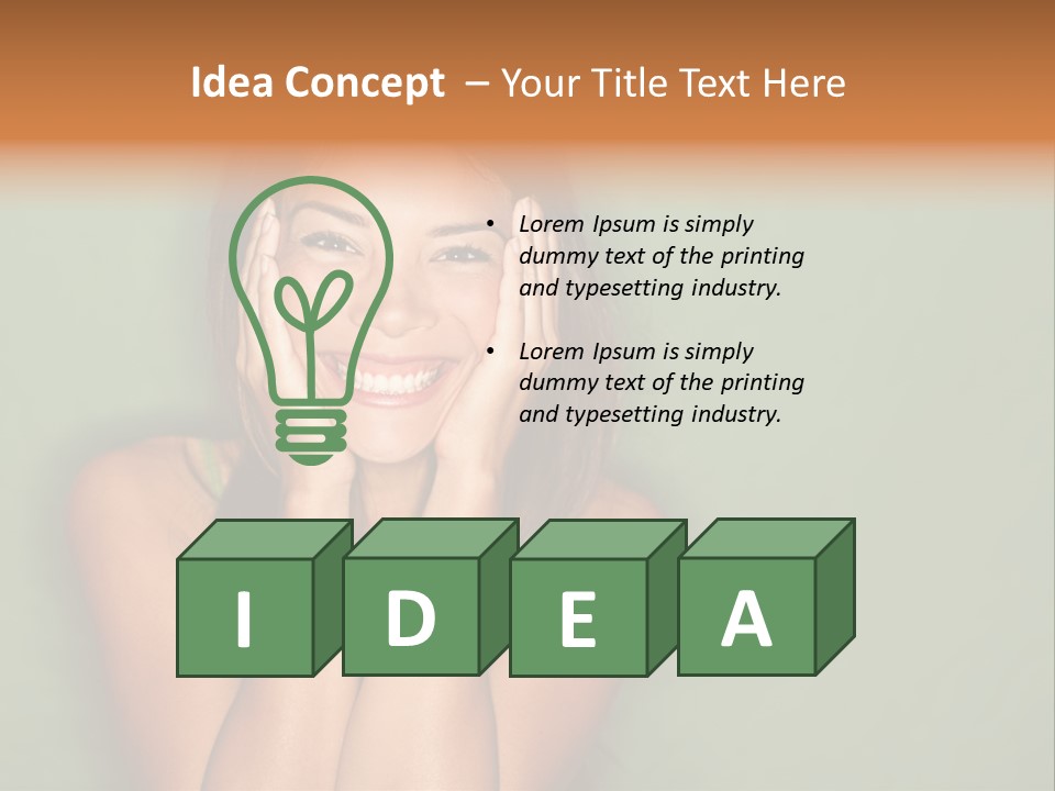 Holding  Girl PowerPoint Template