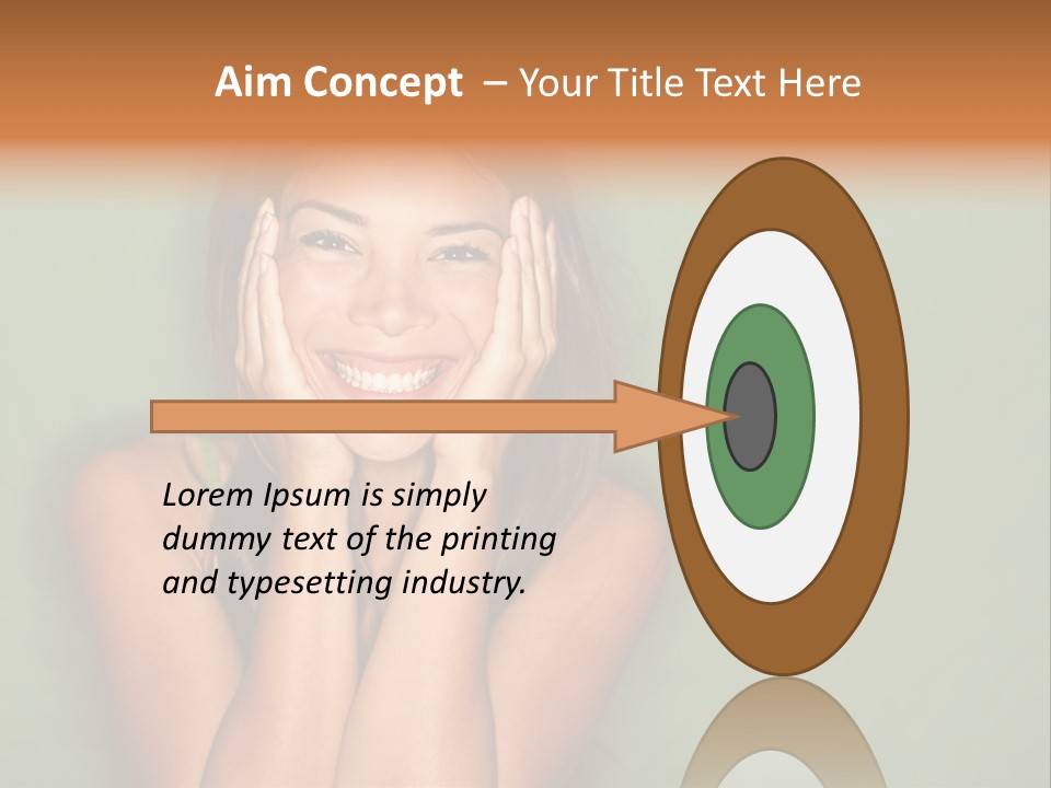 Holding  Girl PowerPoint Template