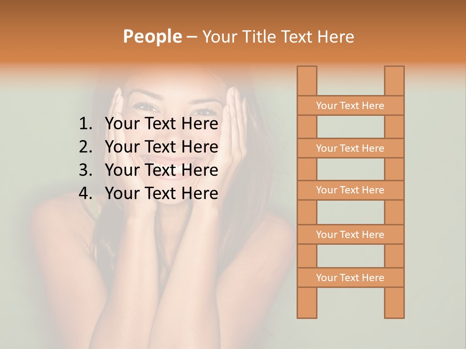 Holding  Girl PowerPoint Template