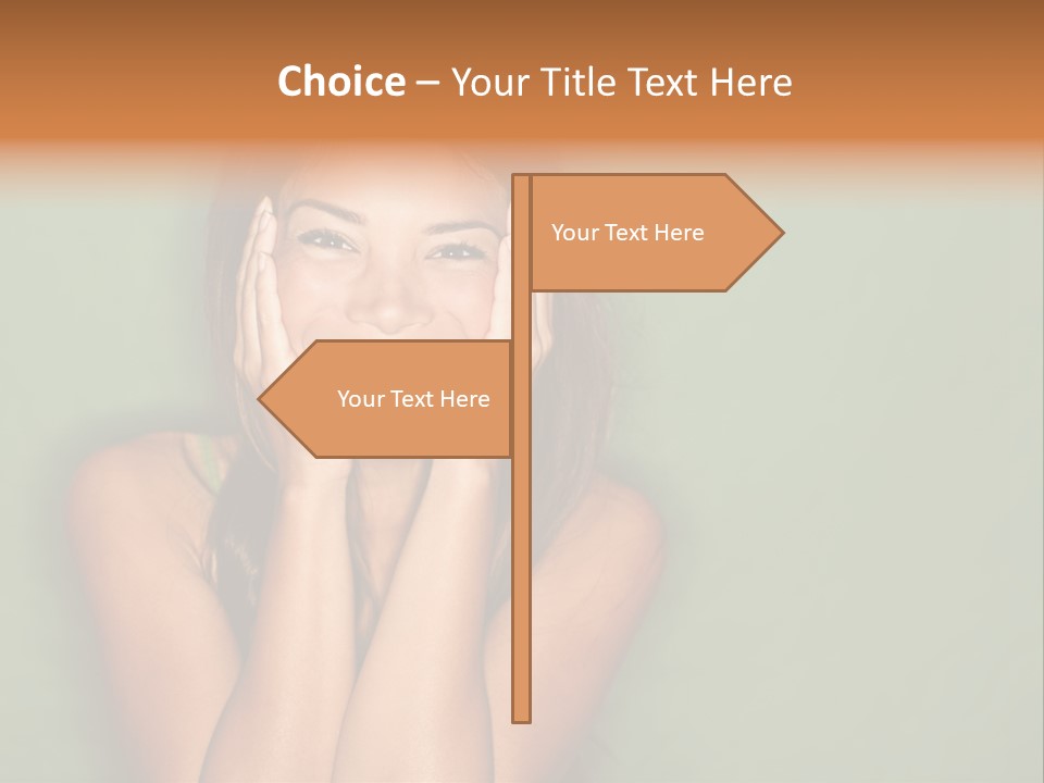 Holding  Girl PowerPoint Template