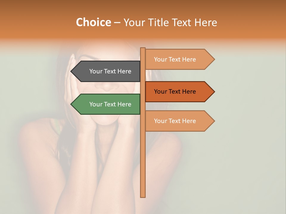 Holding  Girl PowerPoint Template