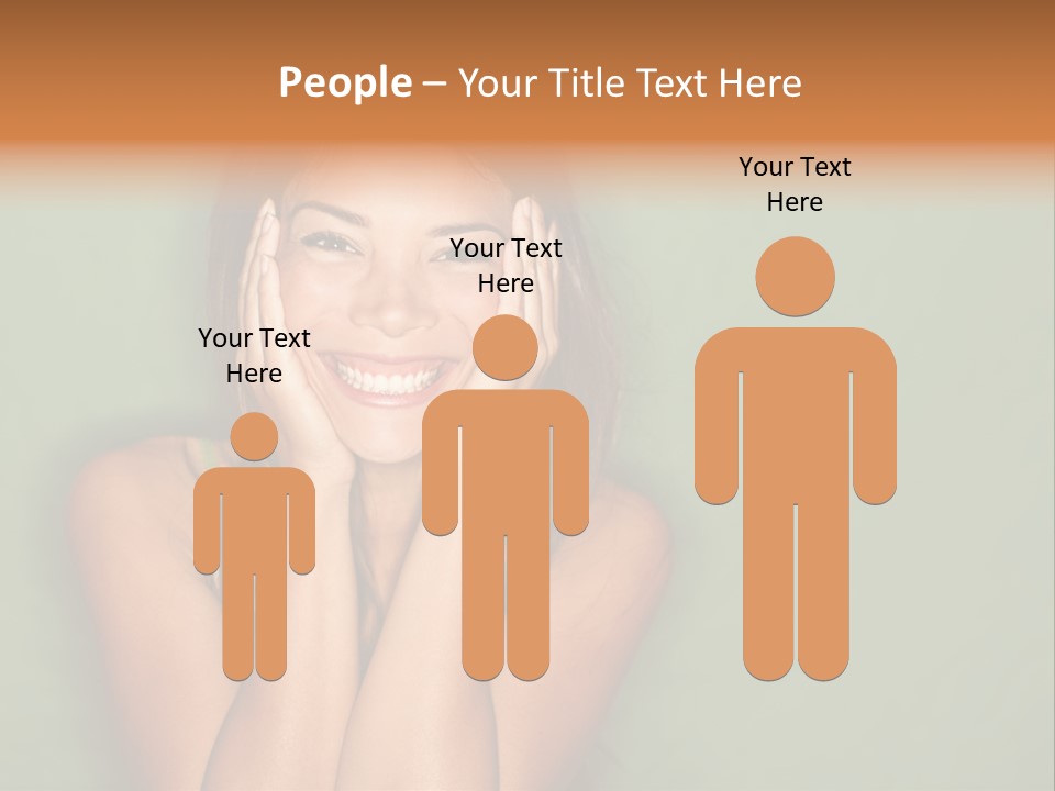 Holding  Girl PowerPoint Template