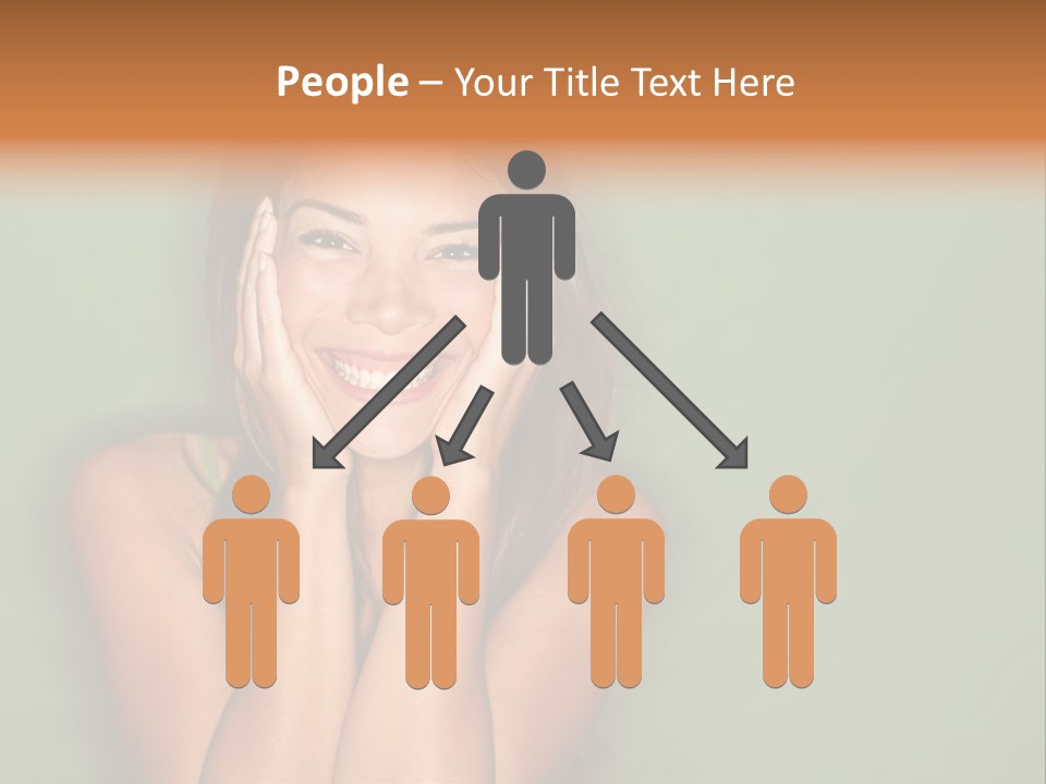 Holding  Girl PowerPoint Template