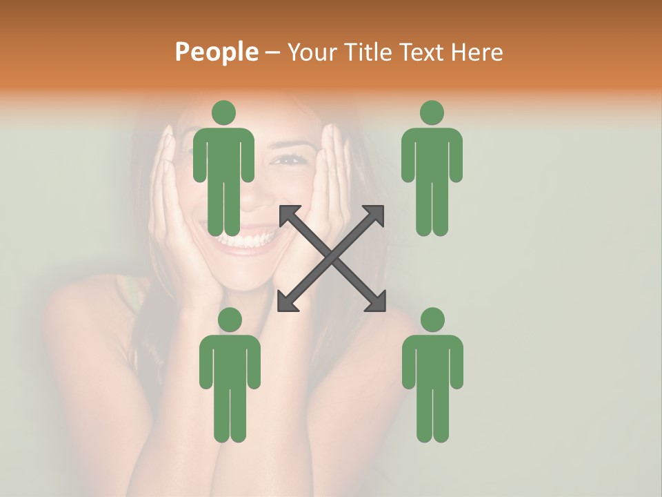 Holding  Girl PowerPoint Template