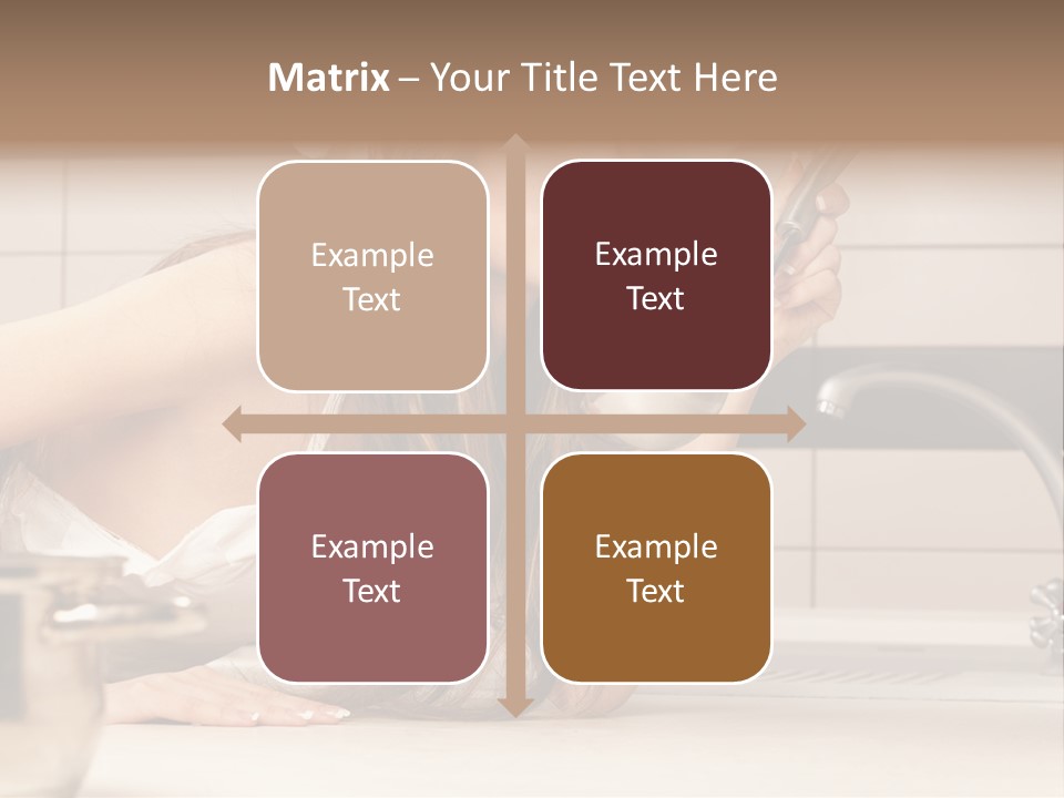 A Woman In A Chef's Hat Is Holding A Spoon PowerPoint Template