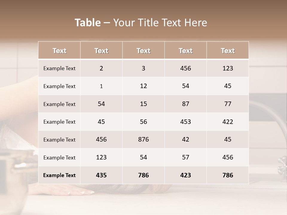 A Woman In A Chef's Hat Is Holding A Spoon PowerPoint Template