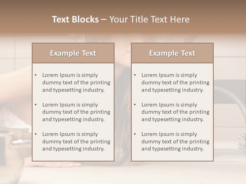 A Woman In A Chef's Hat Is Holding A Spoon PowerPoint Template