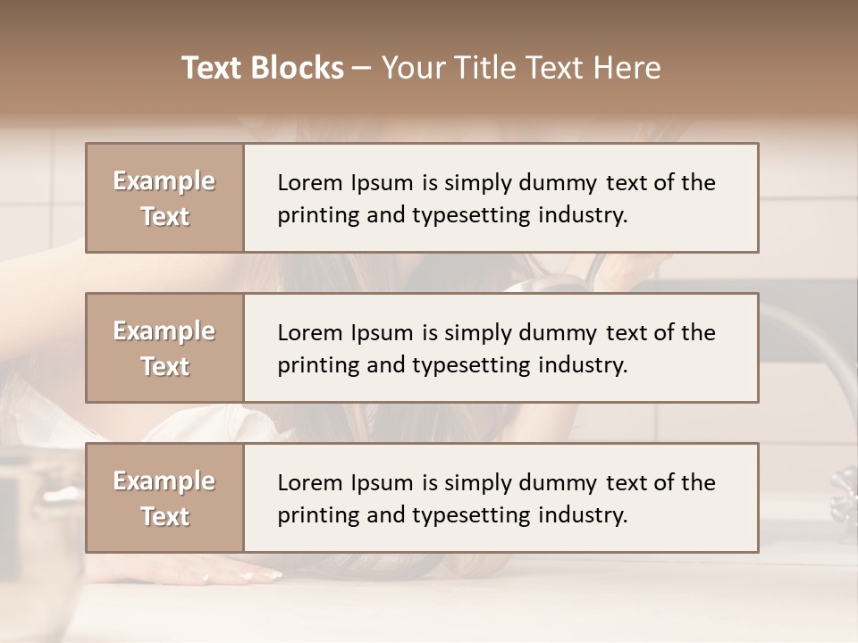 A Woman In A Chef's Hat Is Holding A Spoon PowerPoint Template