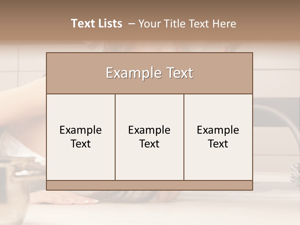 A Woman In A Chef's Hat Is Holding A Spoon PowerPoint Template