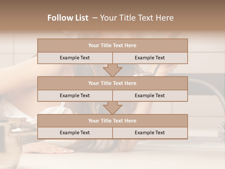 A Woman In A Chef's Hat Is Holding A Spoon PowerPoint Template