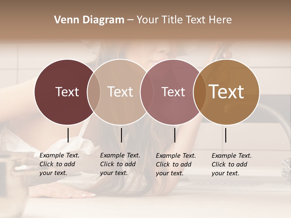 A Woman In A Chef's Hat Is Holding A Spoon PowerPoint Template