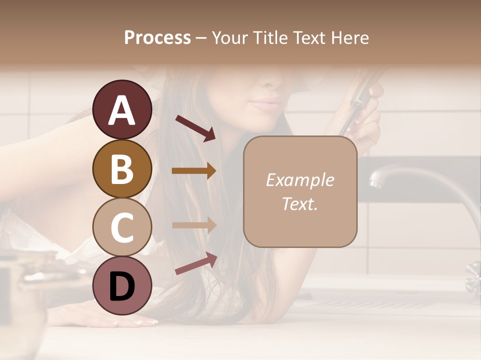 A Woman In A Chef's Hat Is Holding A Spoon PowerPoint Template