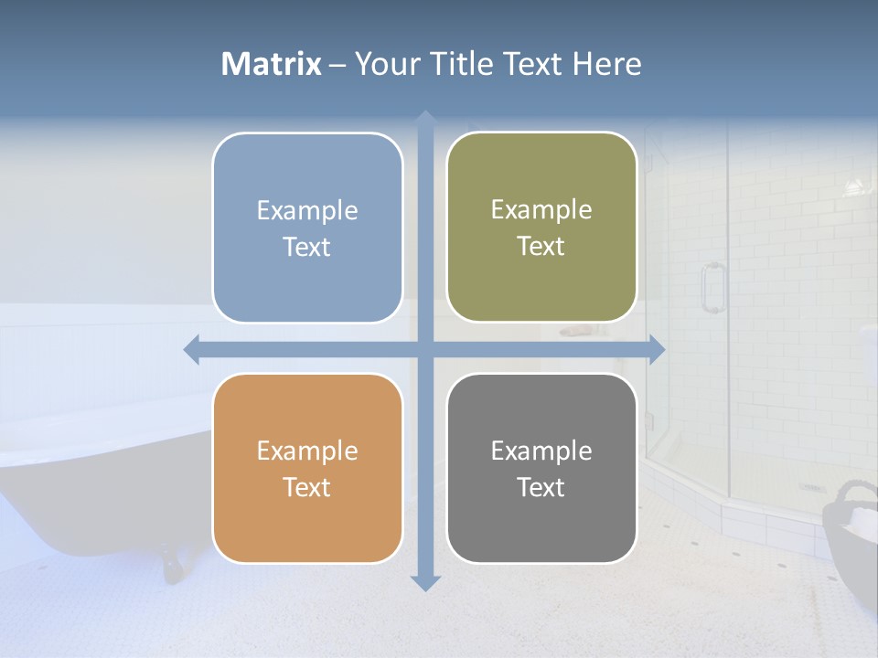 A Bath Room With A Toilet A Bath Tub And A Sink PowerPoint Template