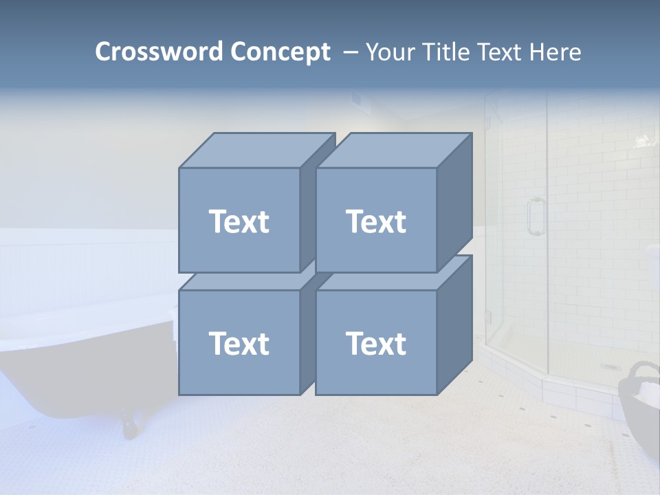 A Bath Room With A Toilet A Bath Tub And A Sink PowerPoint Template