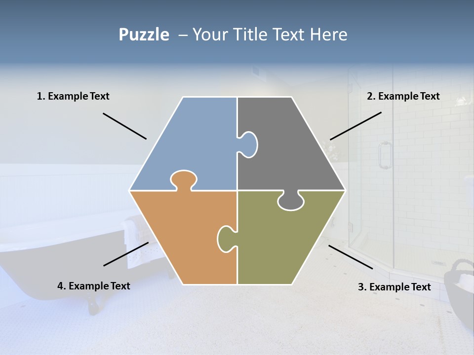 A Bath Room With A Toilet A Bath Tub And A Sink PowerPoint Template