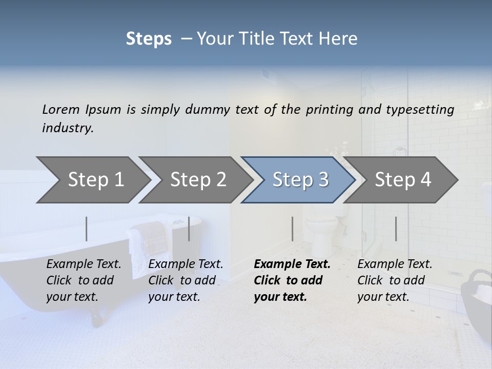 A Bath Room With A Toilet A Bath Tub And A Sink PowerPoint Template