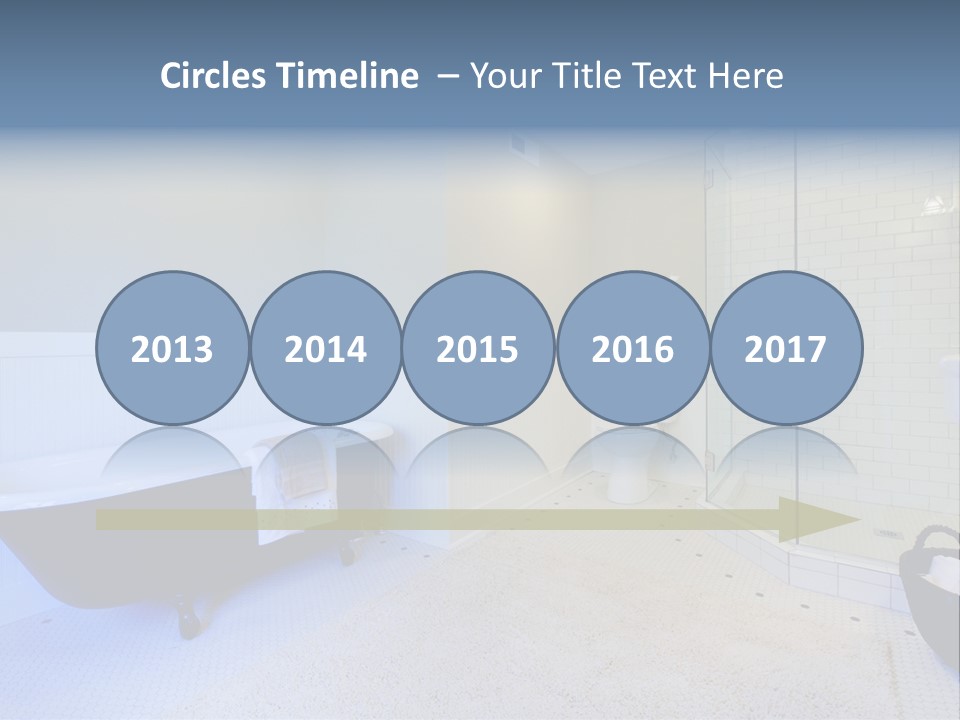 A Bath Room With A Toilet A Bath Tub And A Sink PowerPoint Template