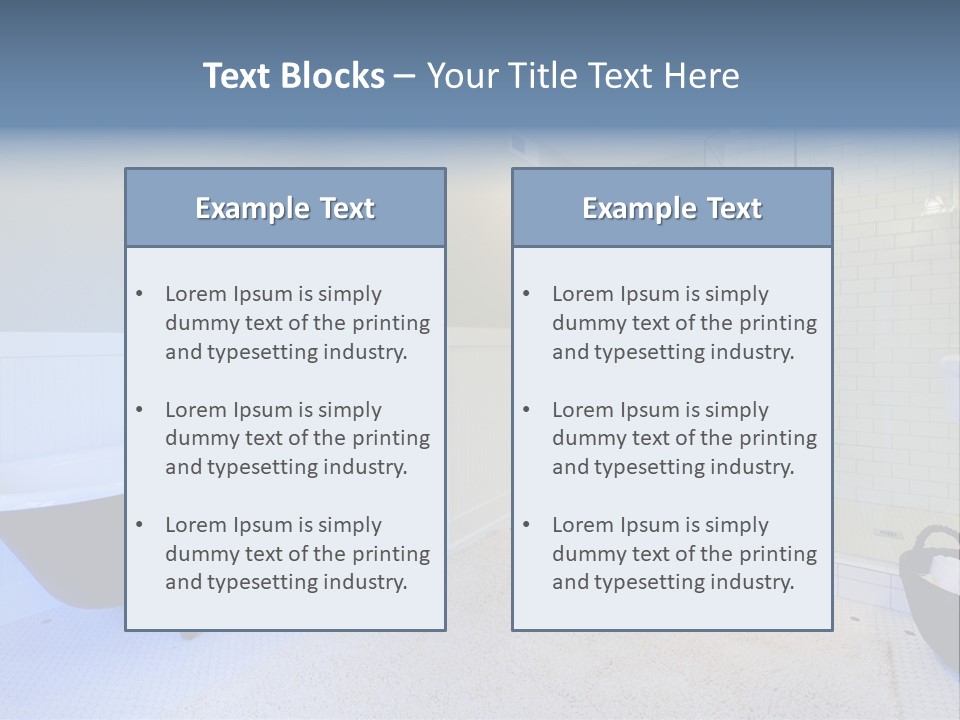 A Bath Room With A Toilet A Bath Tub And A Sink PowerPoint Template