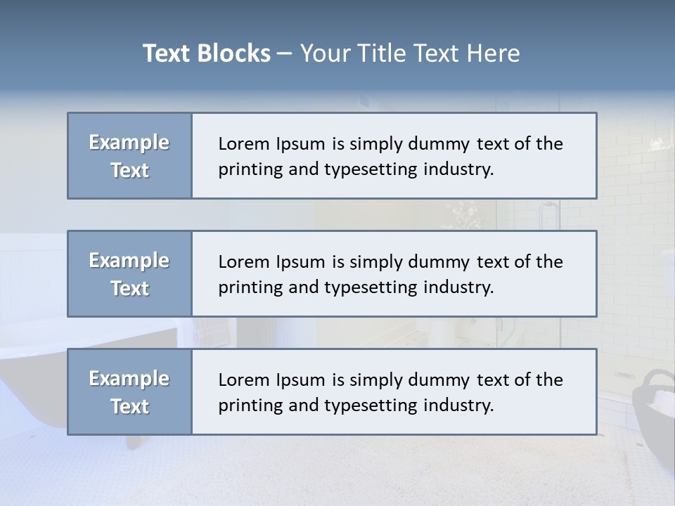 A Bath Room With A Toilet A Bath Tub And A Sink PowerPoint Template