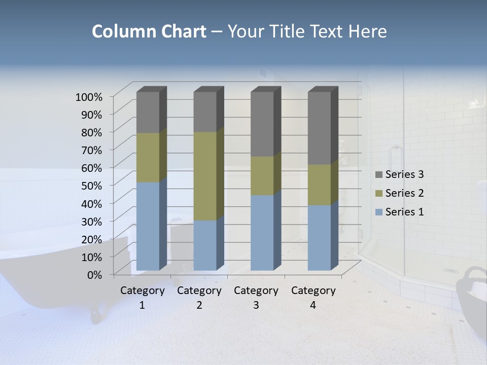 A Bath Room With A Toilet A Bath Tub And A Sink PowerPoint Template